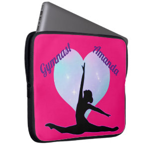 Capa Para Notebook Girls Gymnastics Personalizado Rosa Quente / Roxo