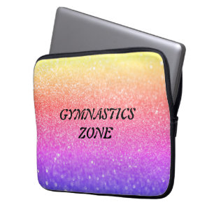 Capa Para Notebook Girls Gymnastics Zone Gymnast Rainbow Sparkle