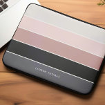 Capa Para Notebook Girly Modern Stripes Personalizadas<br><div class="desc">Personalize esta design com seu nome,  monograma ou texto de sua escolha.</div>
