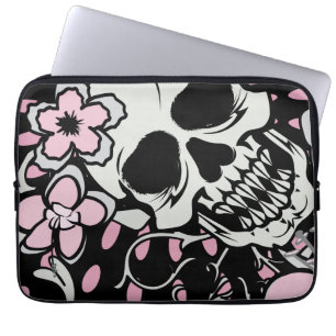 Capa Para Notebook Girly Vintage Skull