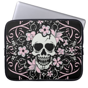 Capa Para Notebook Girly Vintage Skull