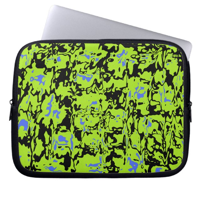 Capa Para Notebook Giro preto e Abstrato (Frente)