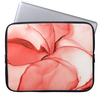 Capa Para Notebook Glamor Watercolor. Efeito Brilhante Pastel. Pink S