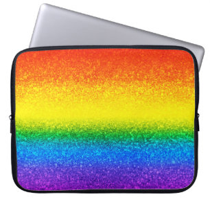 Capa Para Notebook Glitter do Orgulho LGBT - Bolsa de laptop