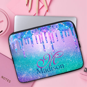 Capa Para Notebook Glitter ombre púrpura púrpura púrpura pingue-gota