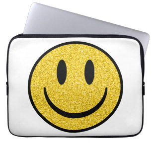 Capa Para Notebook Glitter Smile Face