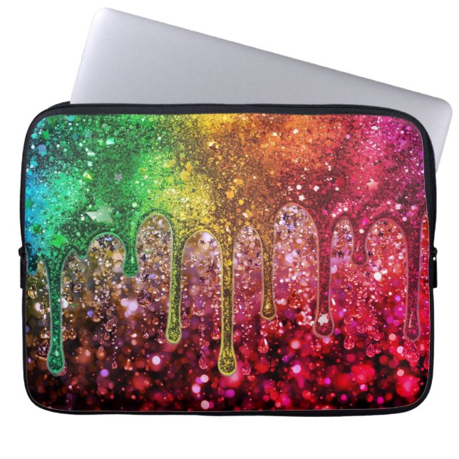 Capa Para Notebook Glittery (looking) Laptop Computer Electronics Bag (Frente)