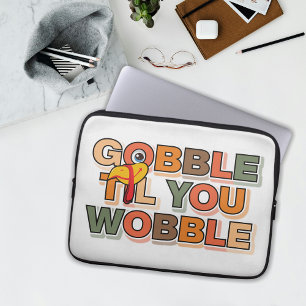 Capa Para Notebook Gobble Gobble Até Você Cambalear Ação de Graças Di