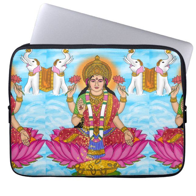 Capa Para Notebook Goddess Lakshmi Laptop Cover (Frente)