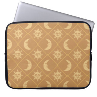 Capa Para Notebook Gold Celestial Sun And Moon