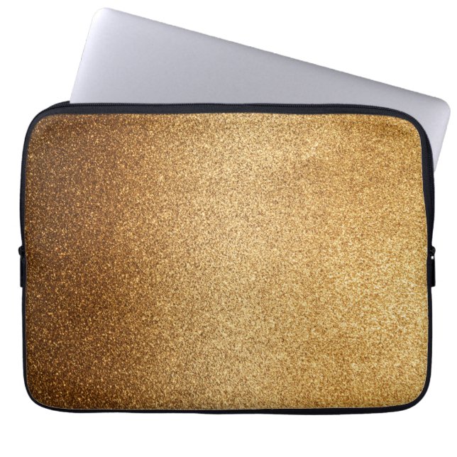 Capa Para Notebook Gold Glitter  (Frente)
