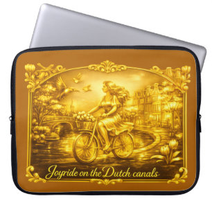 Capa Para Notebook GoldAmsterdam Abstrato Romântico Vintage StreetRid
