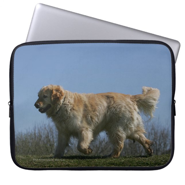 Capa Para Notebook Golden retriever que funciona 3 (Frente)