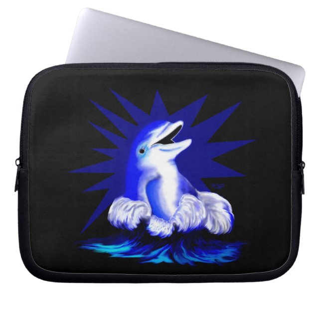 Capa Para Notebook Golfinho sorridente (Frente)