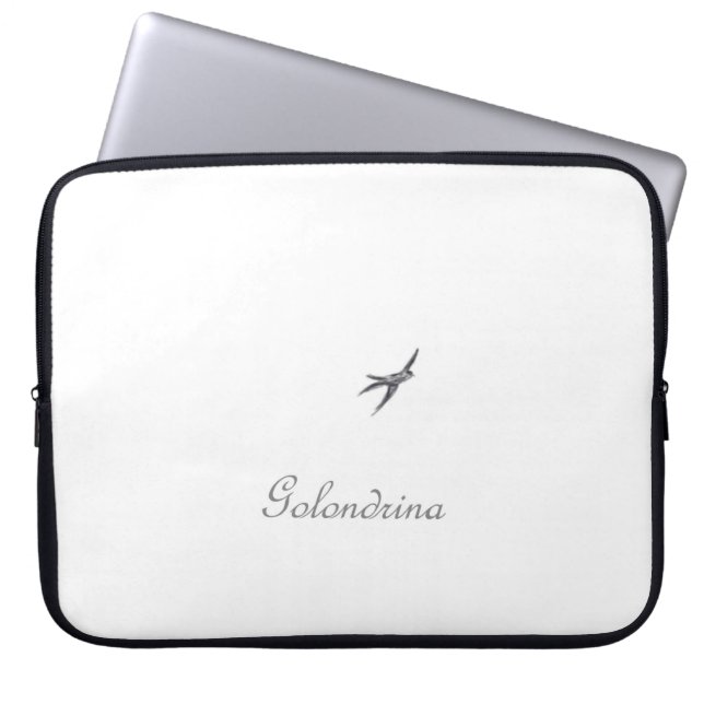 Capa Para Notebook Golondrina - Encantando a Bolsa de laptop Romântic (Frente)