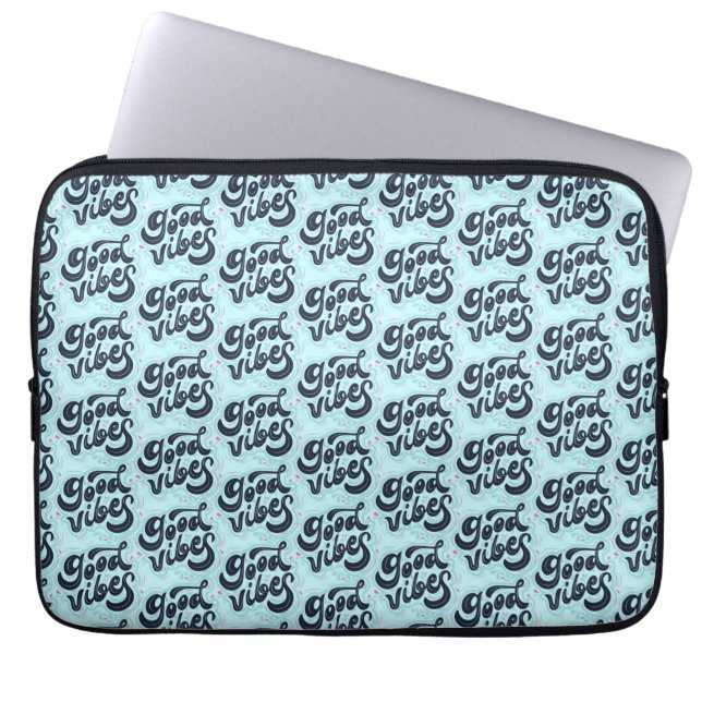 Capa Para Notebook Good Vibes Laptop Sleeve (Frente)