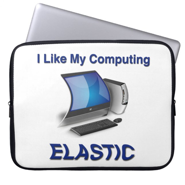 Capa Para Notebook Gosto Da Minha Computação Elástica (Frente)