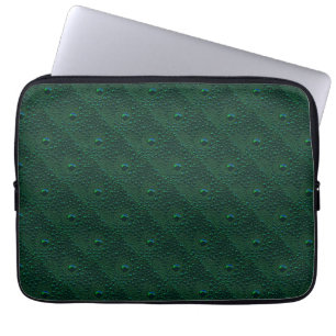 Capa Para Notebook Gotas de Água em Metal Verde