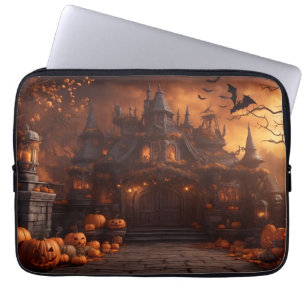 Capa Para Notebook Gótica Spooky Halloween House Mansão Assustadora