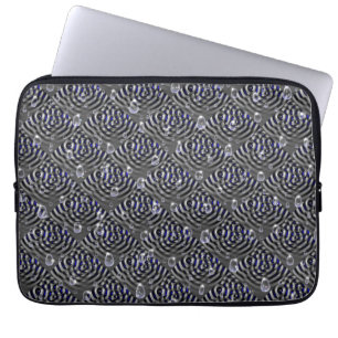 Capa Para Notebook Gotículas de chuva no metal