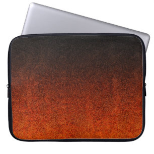 Capa Para Notebook Gradação da Brilhante Laranja e Preta