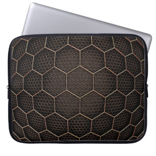 Capa Para Notebook Grade de hexágono de textura de fundo d