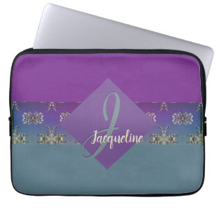 Capa Para Notebook Gradiente Azul Roxo, tal como Fabergè