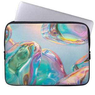 Capa Para Notebook Gradiente de Aura de Metal Líquido Holográfico Est