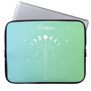 Capa Para Notebook Gradiente de sinal de estrela do horóscopo gemini