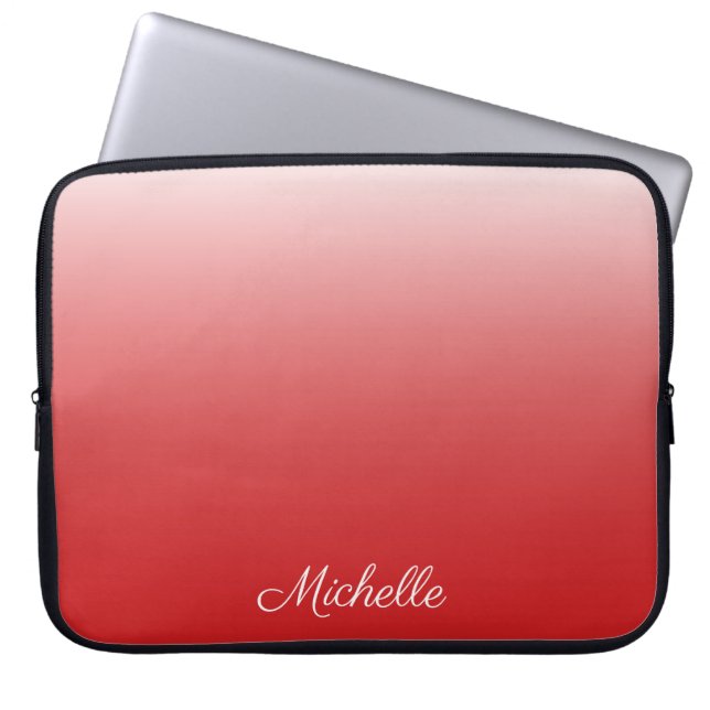 Capa Para Notebook Gradiente personalizado vermelho-vivo (Frente)