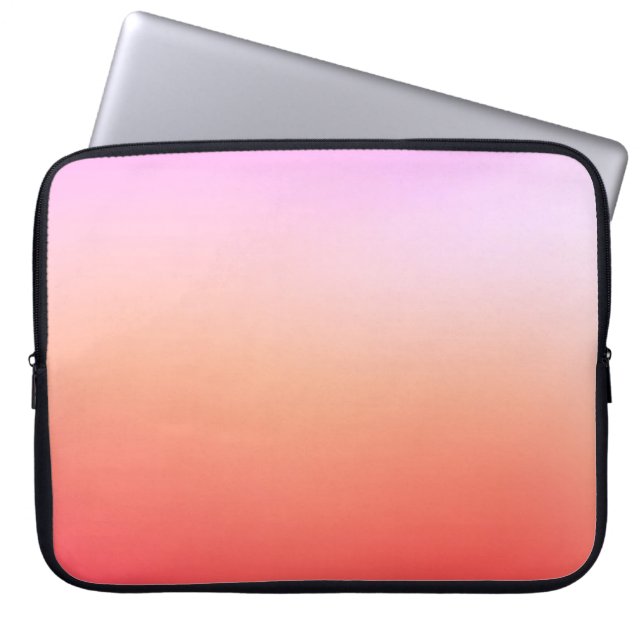 Capa Para Notebook Gradiente Radioso de Pôr do Sol Pastel (Frente)