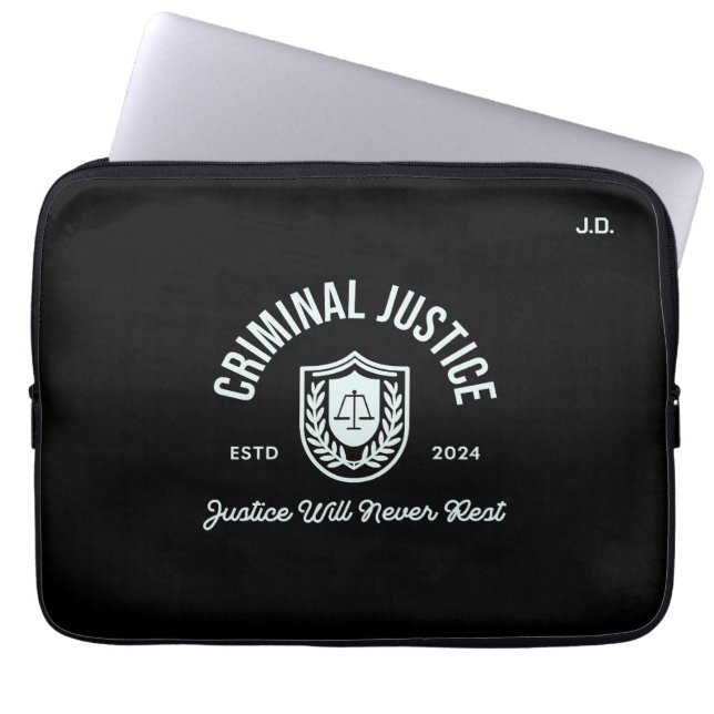 Capa Para Notebook Graduação da Justiça Criminal 2024 "Personalizável (Frente)