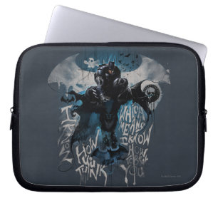 Capa Para Notebook Gráfico de Grafite Batman - Eu Sei Como Você Ach