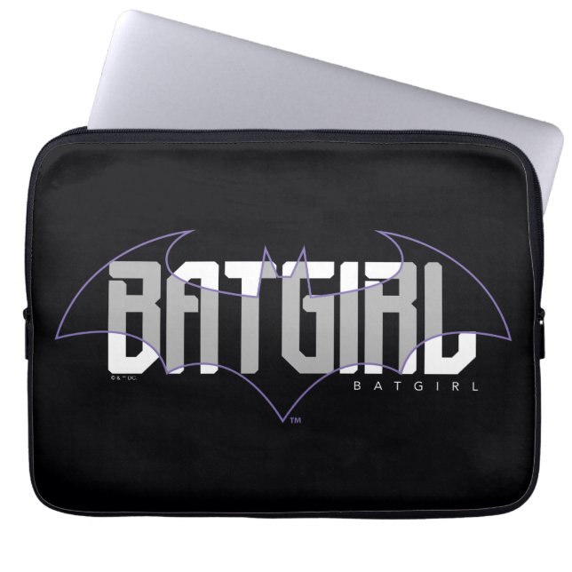 Capa Para Notebook Gráfico de nomes Hi-Tech da Batgirl (Frente)