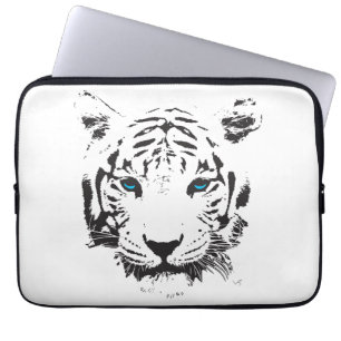 Capa Para Notebook Gráfico de Olhos Azuis Brancos