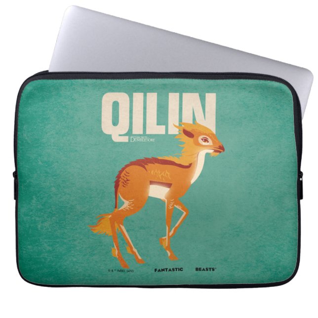 Capa Para Notebook Gráfico de Qilin Vintage (Frente)