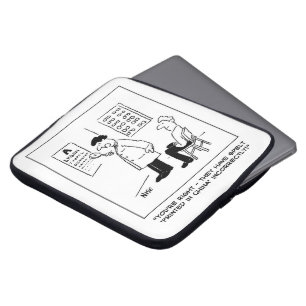 Capa Para Notebook Gráfico de Verificação Óptica Ortográfica em Pared
