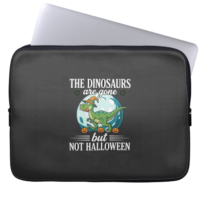Capa Para Notebook Gráfico engraçado de dinossauro de Halloween bruxa (Frente)