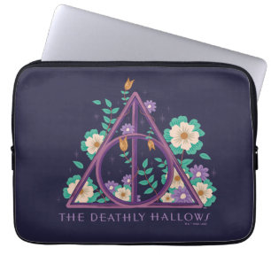 Capa Para Notebook Gráfico Floral Deathly Hallow