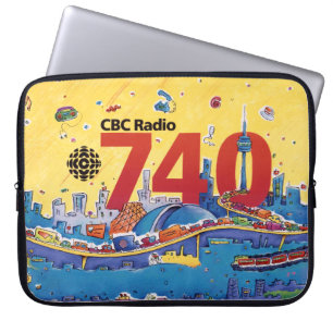 Capa Para Notebook Gráfico promocional CBC Radio 740 - 1980