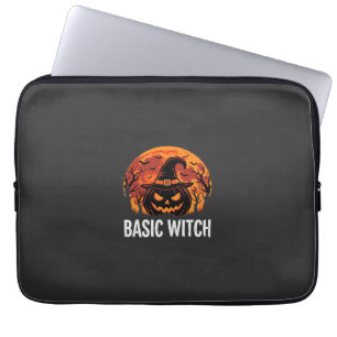 Capa Para Notebook Gráficos Básicos de Halloween Feiticeira Abóbora L