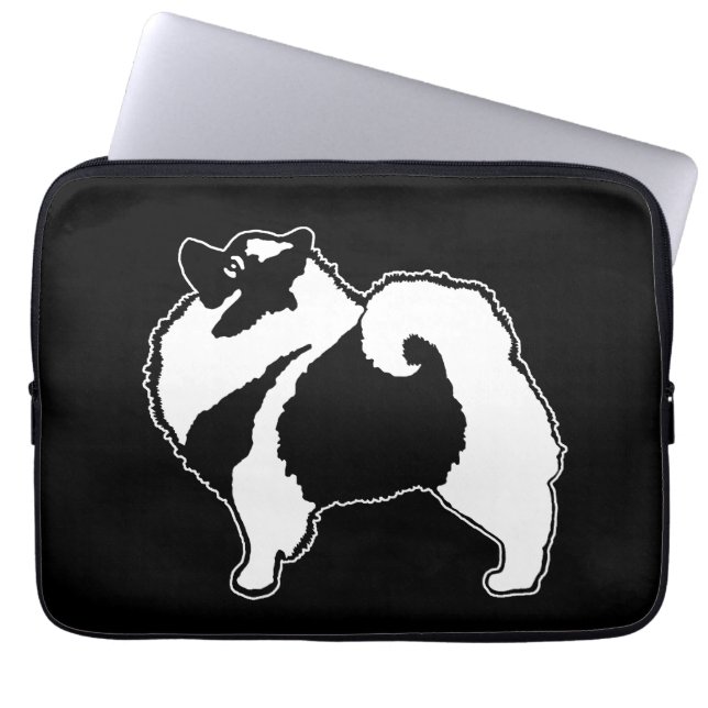 Capa Para Notebook Gráficos Keeshond - Arte de Cachorro Original (Frente)