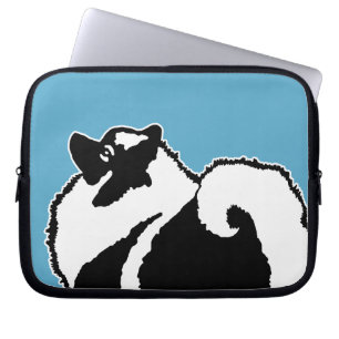 Capa Para Notebook Gráficos Keeshond - Arte de Cachorro Original