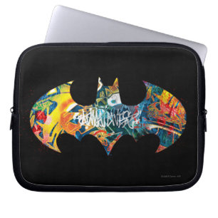 Capa Para Notebook Grafite Neon do Logotipo Batman