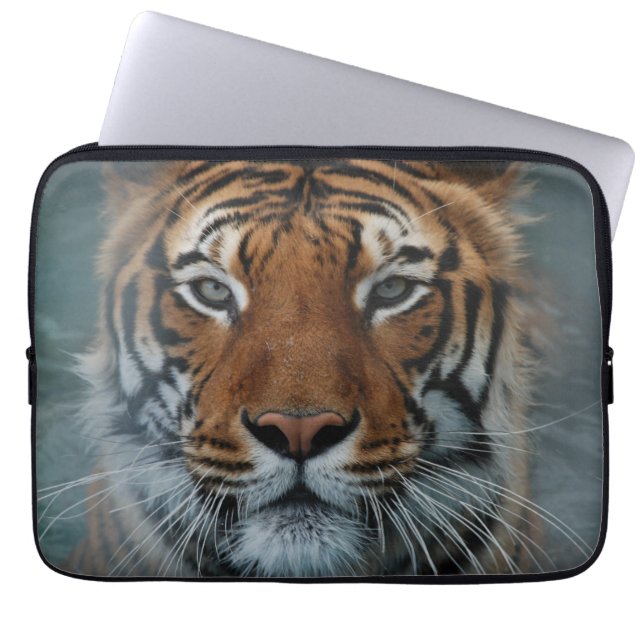 Capa Para Notebook Grande Bolsa de laptop de Tigre (Frente)