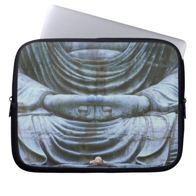 Capa Para Notebook Grande detalhe do Buda, templo Kotokuji, Kamakura, (Frente)