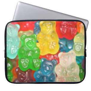 Capa Para Notebook Grande padrão de ursos brilhantes para grandes e