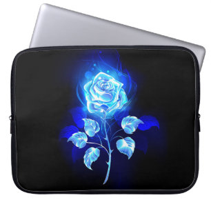 Capa Para Notebook Gravação de Rosa Azul