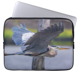 Capa Para Notebook Great Blue Heron Flight Wildlife Bird Photography