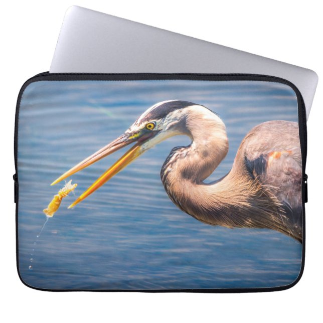 Capa Para Notebook Great Blue Heron Wildlife Photography Art Print (Frente)